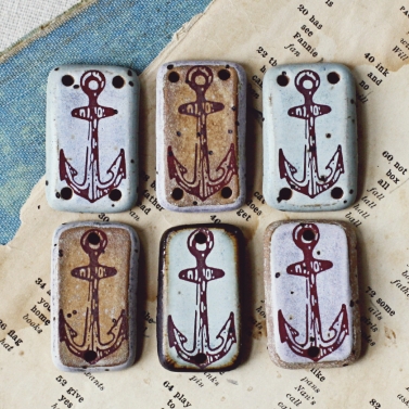 sketched anchor bracelet connectors 