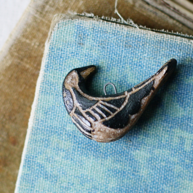 tribal folk bird charm 