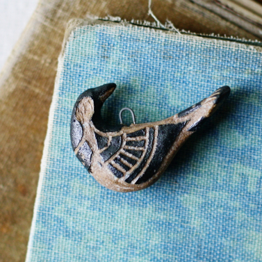 tribal folk bird charm