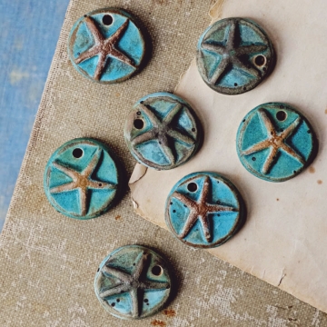 Rustic Turquoise Starfish