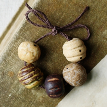 rustic and whimsical bead set 