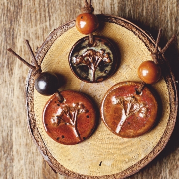 autumn tree pendants 